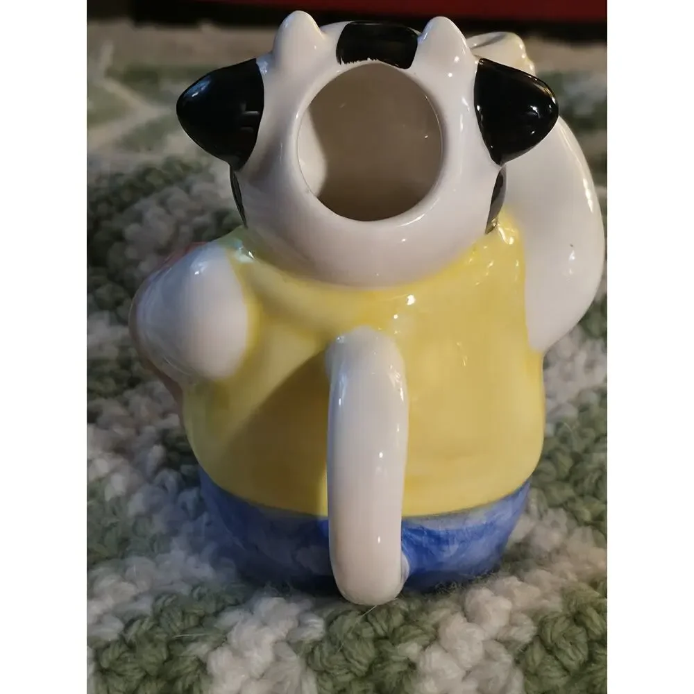 Cow Creamer & Sugar Set Mr and Mrs Applause Ceramic 39048 Collectible Home Decor